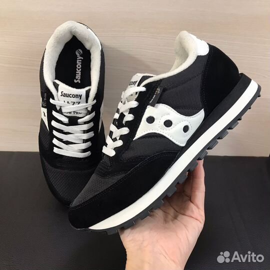 Кроссовки Saucony Jazz зимние мужские черные