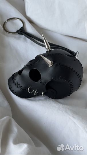 Брелок на сумку кожаный