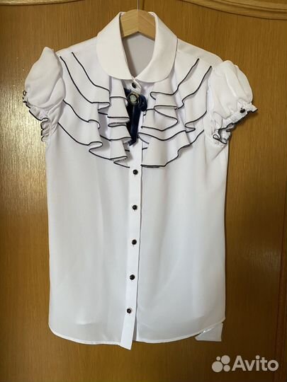 Школьная форма, нарядная блузка 146 Маленькая леди