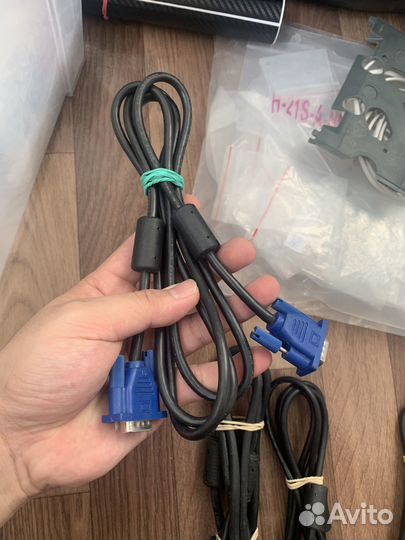 Провода для блока питания, vga-vga и патч корд