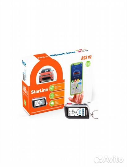 Сигнализация с автозапуском Starline A93 V2 2Can+2