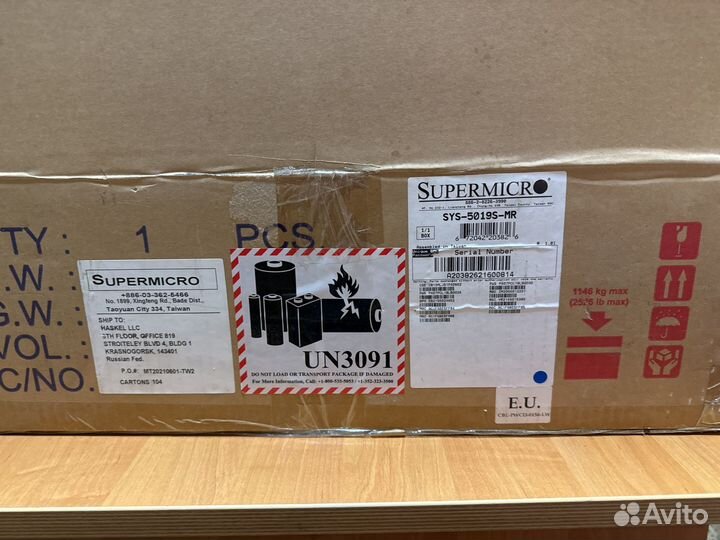 Сервер supermicro SYS-5019S-MR