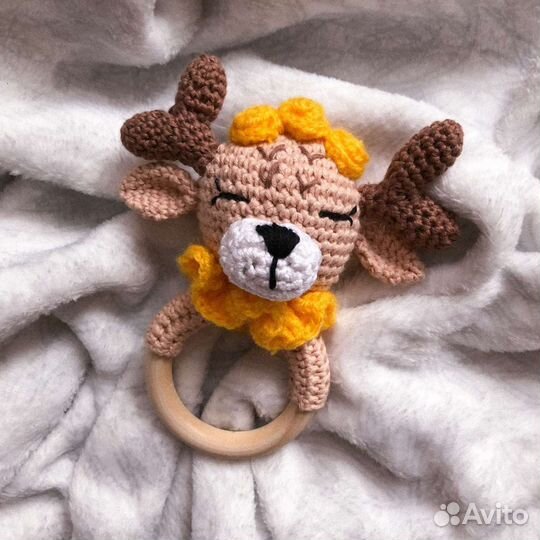 Вязаные гремелки для деток