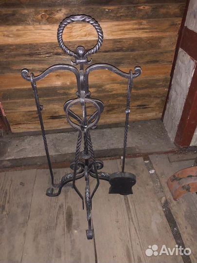 Кованный каминный набор