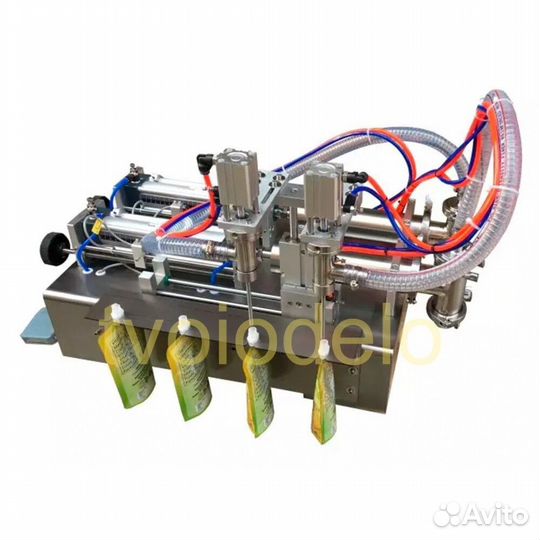 Поршневой дозатор жидких продуктов в дой-паки (пау