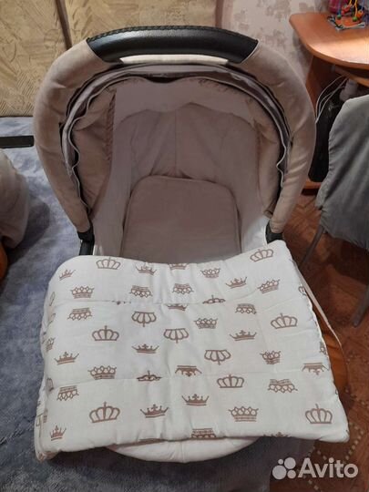 Коляска 2 в 1 Indigo эко кожа