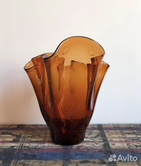 Вазочка цветное стекло, СССР