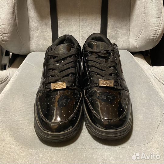 A Bathing Ape Bapesta Patent Black Оригинал