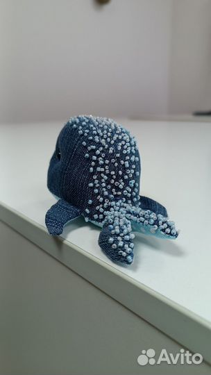 Игрушка кит ручной работы (китёнок)