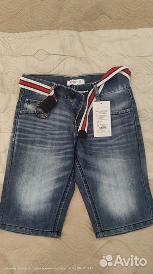 Шорты джинсовые 6-8л р128