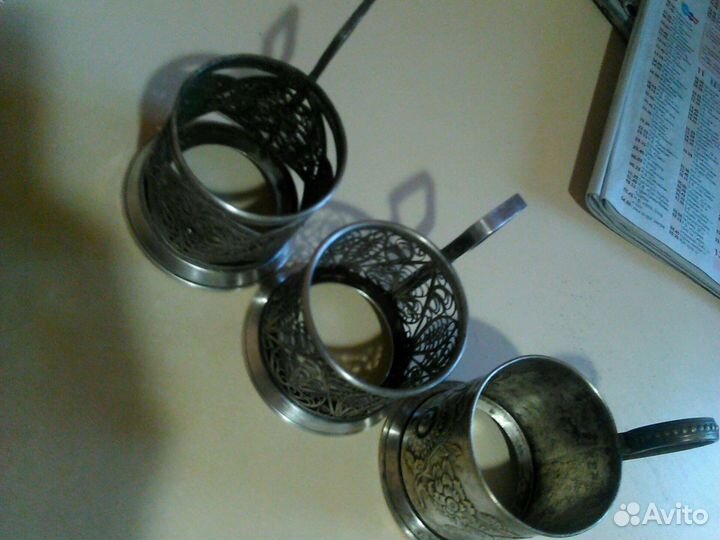 Подстаканники СССР скань