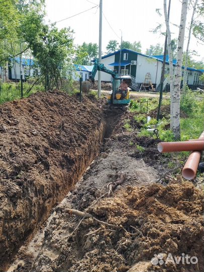 Услуги мини экскаватора ямобура