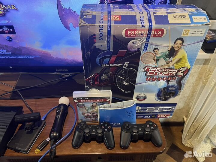 Ps3 super slim 500gb прошитая