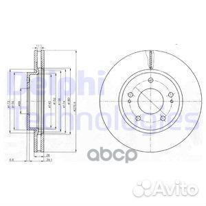 Диск торм Galant Space Runner 99- bg4147 Delphi