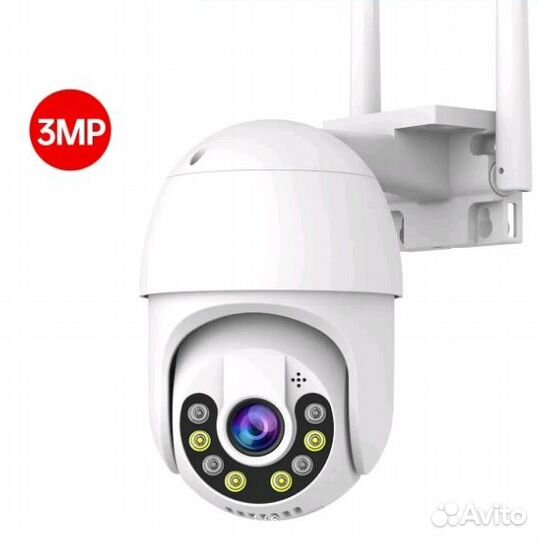 Камера видеонаблюдения поворотная уличная WIFi 3мп