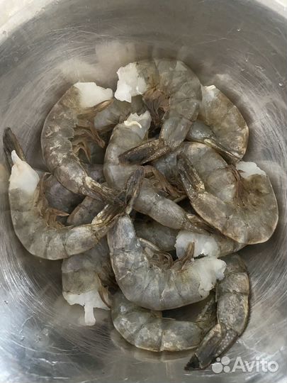 Креветки б/г в панцире (16/20 шт./фунт.) Тайланд