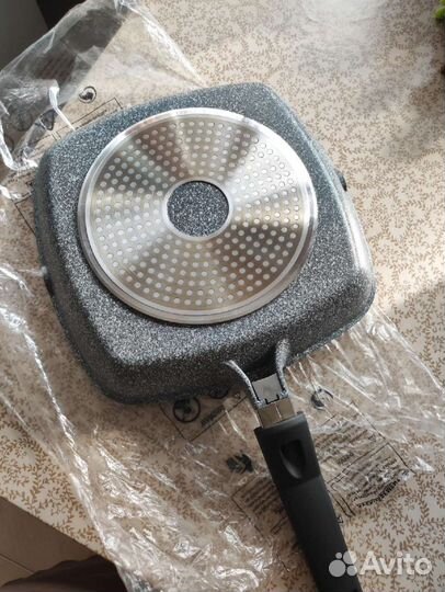 Сковорода гриль новая