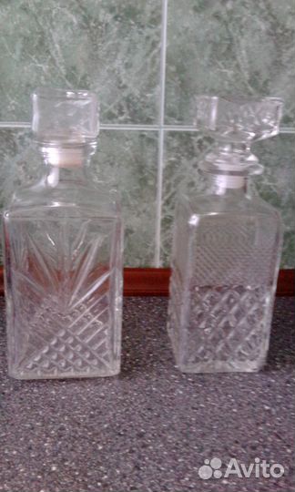 Фужеры, ваза, штоф