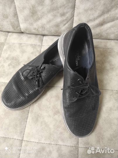 Туфли кожаные с перфорацией демисезон 41