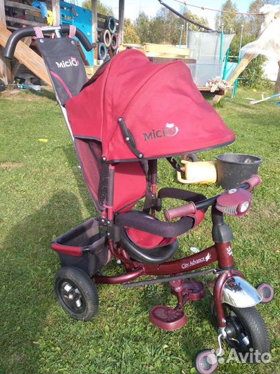 Детский велосипед-коляска micio