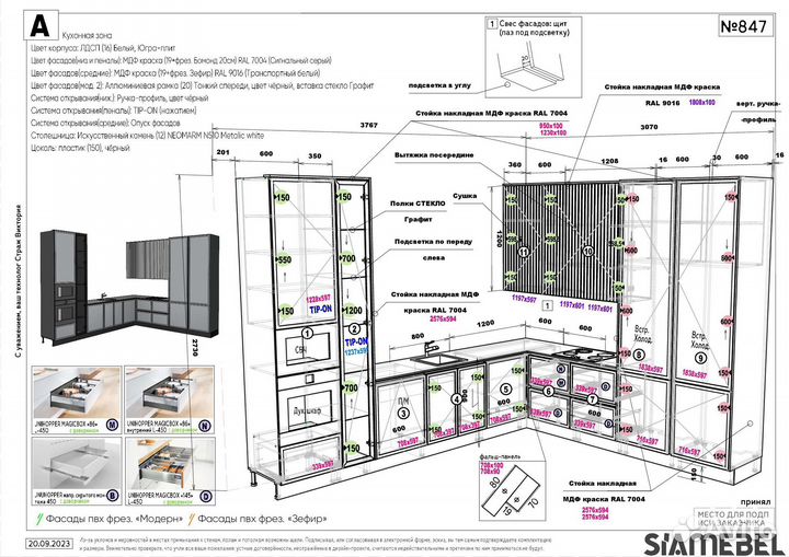Услуги мебельного технолога