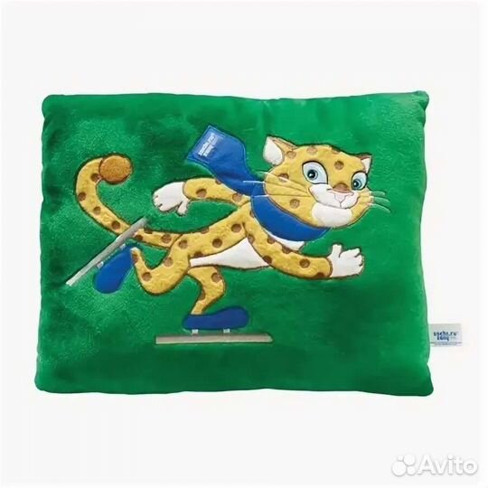 Подушка Sochi 2014 «Леопард-конькобежец» 32х25 см