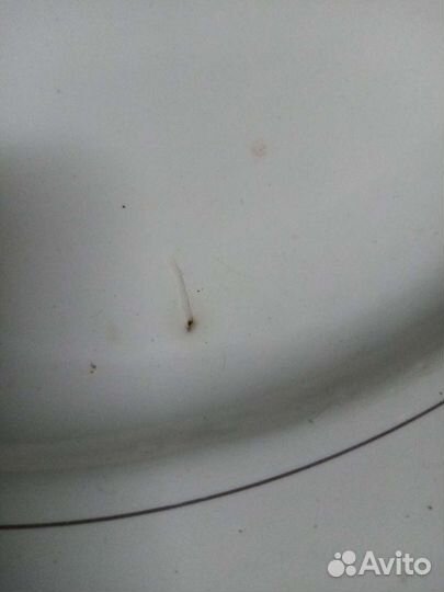 Блюда розовые буди 50е, Конаково синее