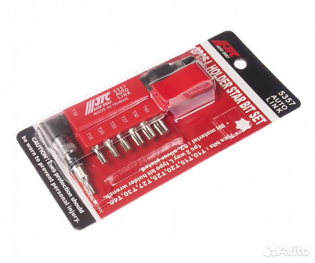 JTC JTC-5357 Набор бит 14 torx Т10-Т40 с Г-образны