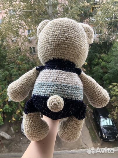 Мишка вязаный ручной работы