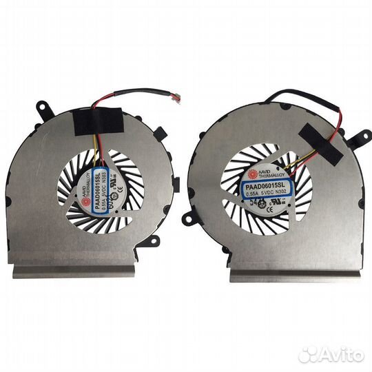 Вентилятор/Кулер для ноутбука MSI GE62 GE72 CPU (л