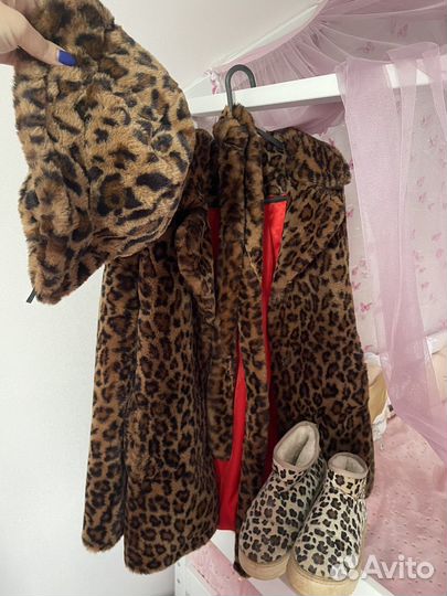 Эко шубка премиум, red fox