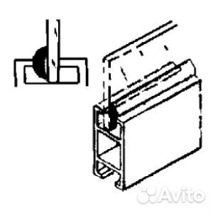 10-01-019 Уплотнитель для стекла 5мм 