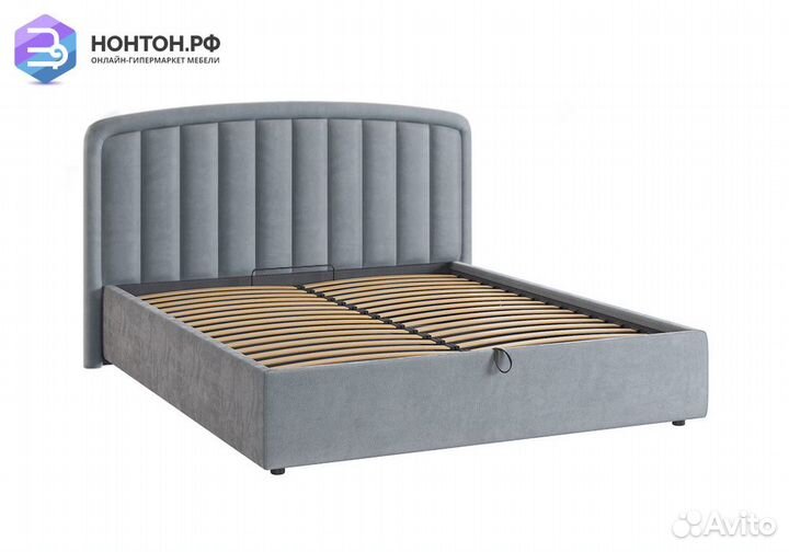 Кровать Сиена 2 1.8 м серая