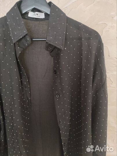 Рубашка со стразами