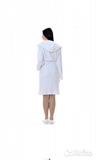 Белый махровый халат