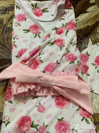 Конверт на выписку для девочки лето