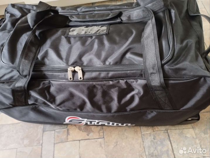 Баул хоккейный 35 чёрный дно пвх