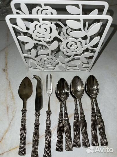 Чайные ложки и салфетница IKEA