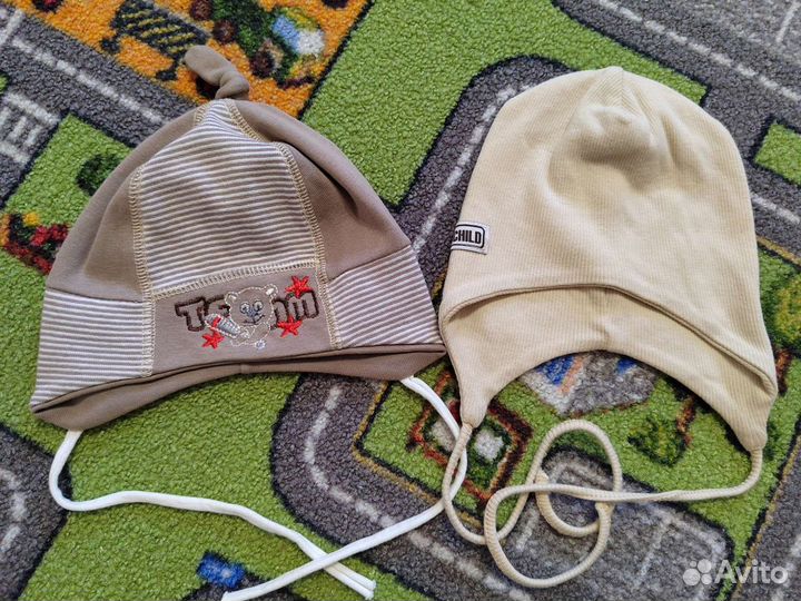 Шапочки для мальчика с рождения до 2х лет