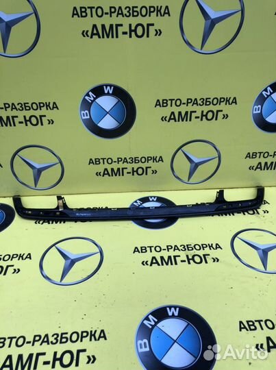 Мерседес W222 S222 AMG Юбка бампера задняя