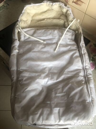 Детский зимний конверт в коляску