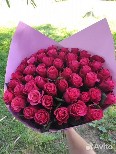 51 роза 40см