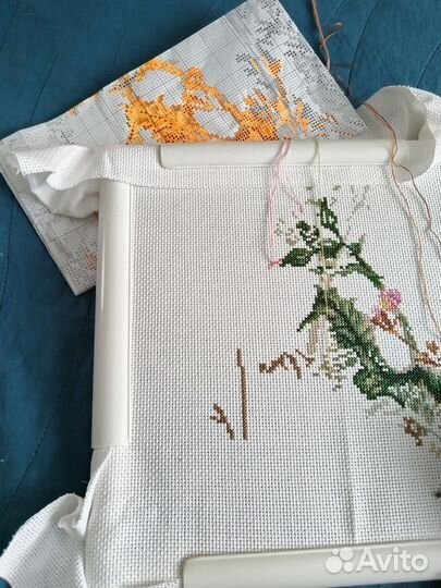 Начатый набор для вышивания рто Травинки