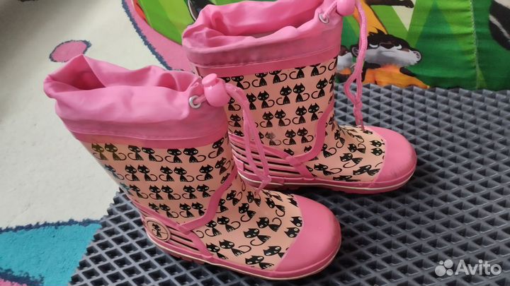 Резиновые сапоги 26 утеплённые