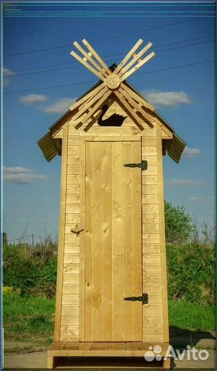 Дачный туалет с декором и установкой фкб 875
