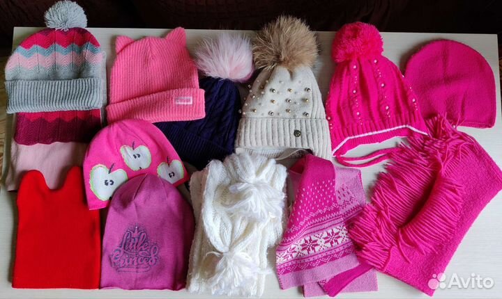 Шапка, шарф разные