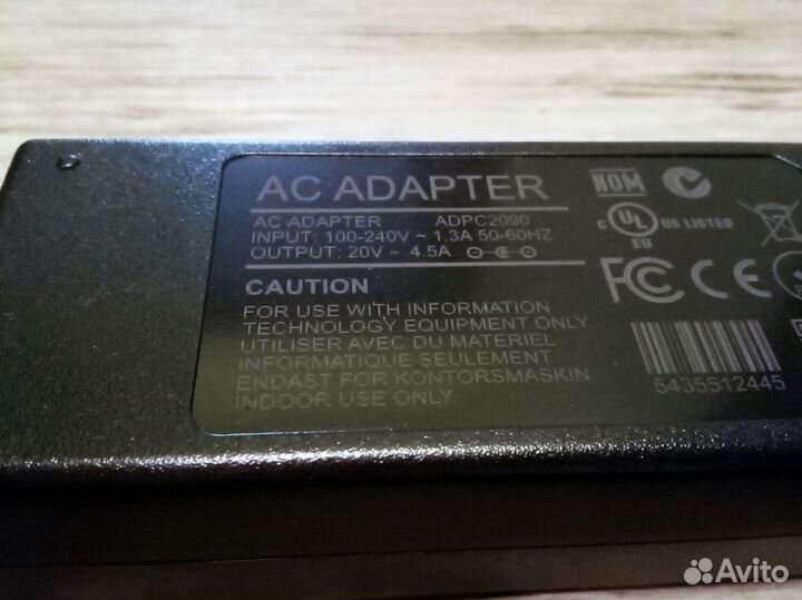 Блок питания для монитора AOC C3583FQ: 20V 4.5A