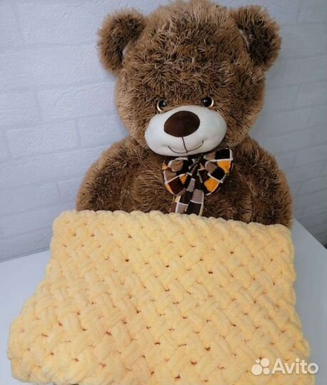 Плед детский плюшевый из Ализе пуффи 80*80