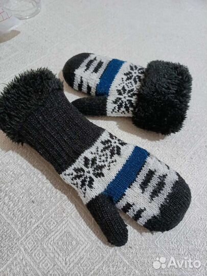 Варежки зимние детские