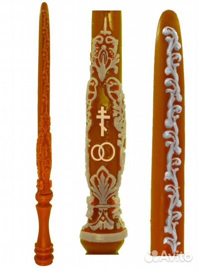 Силиконовая форма для свечей Венчальная 2 (0748)